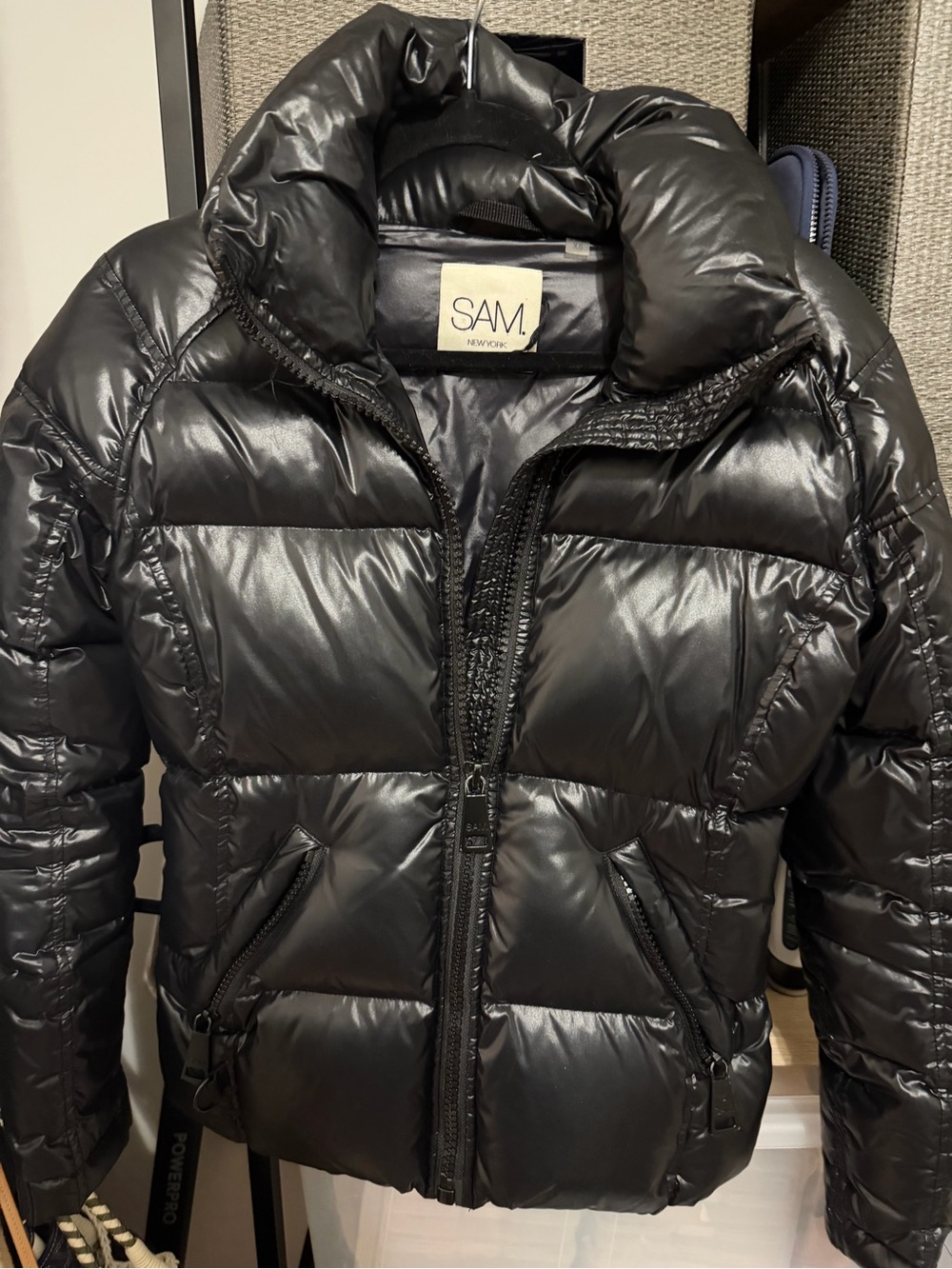 SAM ladies freestyle puffer jacket, black xs